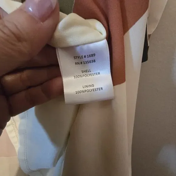 Hutch Anthropologie Abstract Wrap Maxi Dress Womens LG Green Geometric Flowy - Picture 15 of 16